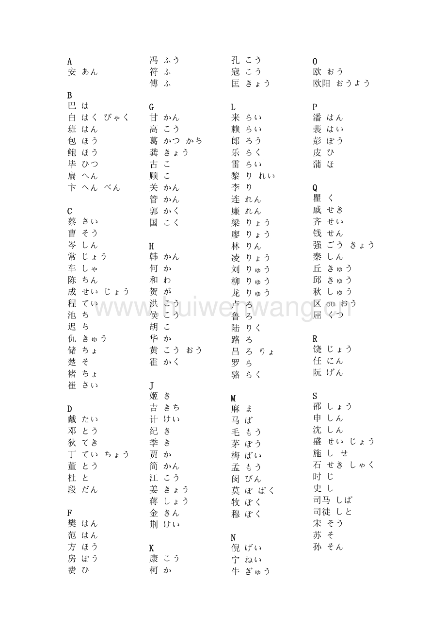 日语音译中文，日语音译中文 派出所