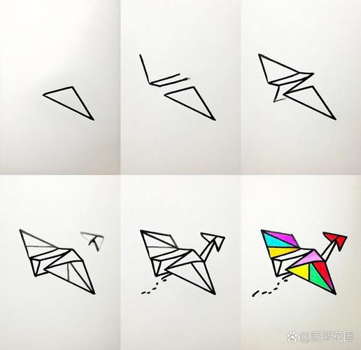 纸飞机简笔画logo,纸飞机简笔画 儿童简笔画