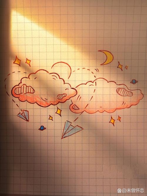 纸飞机简笔画儿童,纸飞机简笔画彩色可爱