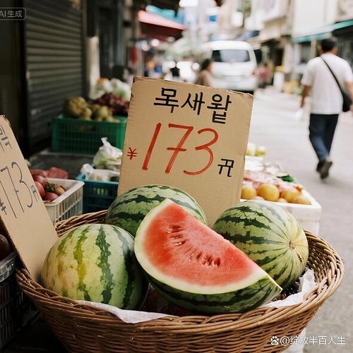 韩国西瓜多少韩元一斤,韩国1个西瓜近170元