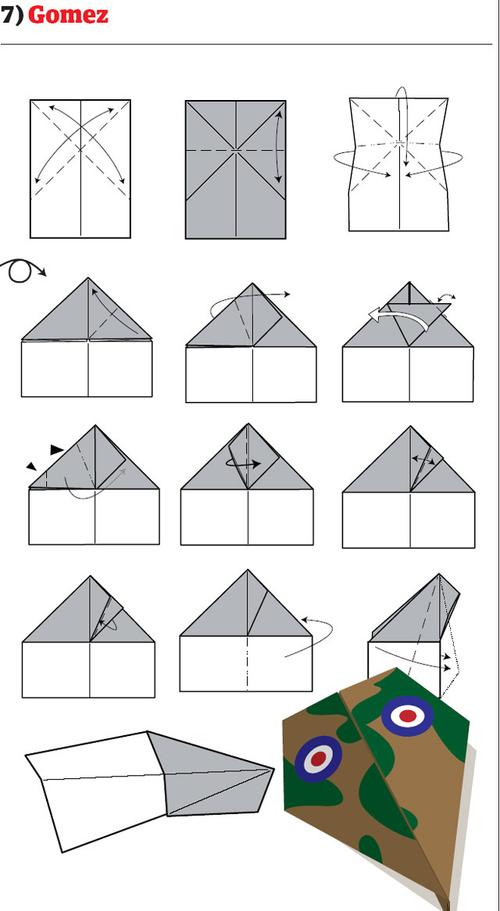 10种危险纸飞机,10种危险纸飞机折法图解教程